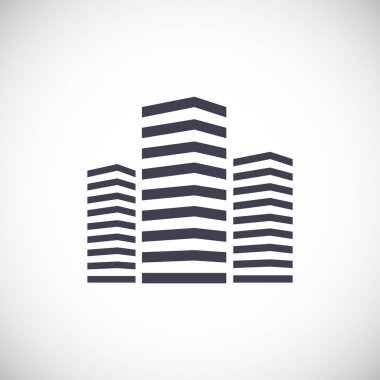 Basit gökdelenler simgesi