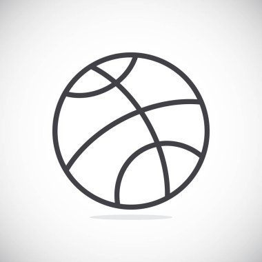 Basketbol basit simgesi