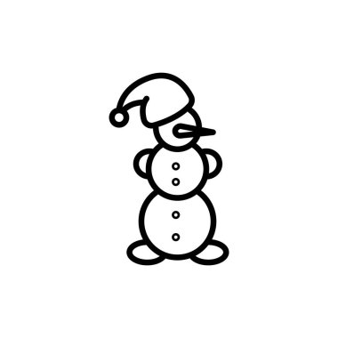 Kardan adam basit satırı simgesi