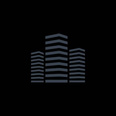 Basit gökdelenler simgesi