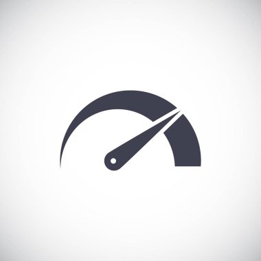 hız göstergesi düz stil ikonu