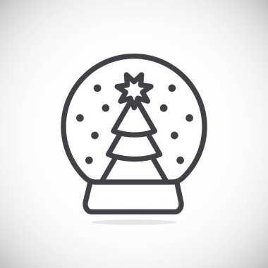 Noel top ağaç simgesiyle