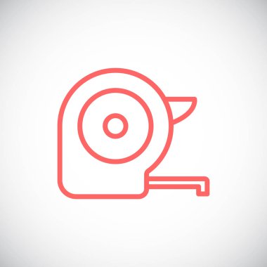 Ölçüm bandı basit simgesi