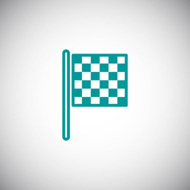 bayrak basit simgesi bitirmek