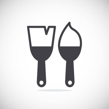 boya fırçası düz simgesi