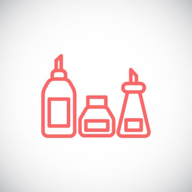 sos şişeleri basit simgesi