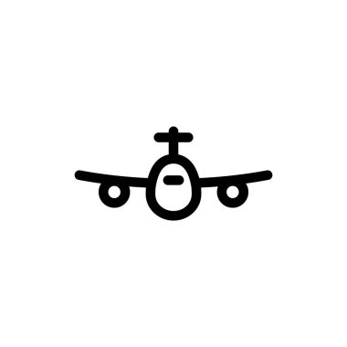 uçak düz stil ikonu