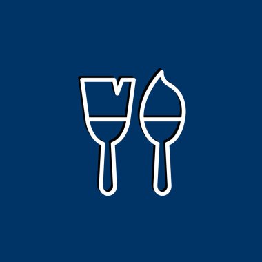 boya fırçası düz simgesi