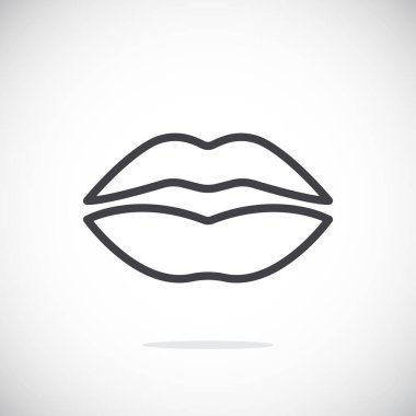 dudak kozmetik simgesi