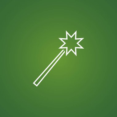 sihirli değnek basit simgesi