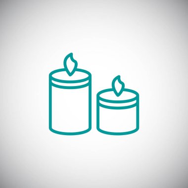 yanan mumlar simgesi