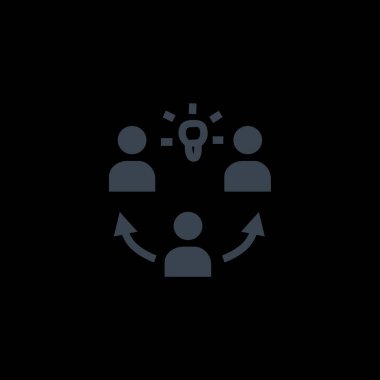 iş fikri ve ekip çalışması simgesi 