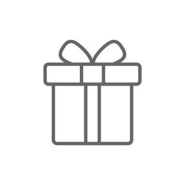 Hediye kutusu basit simgesi