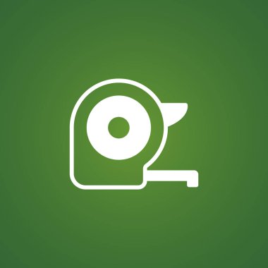 Ölçüm bandı basit simgesi