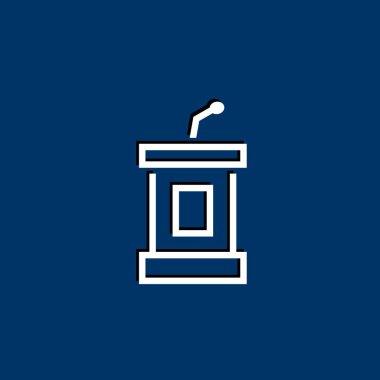 tribün basit simgesi