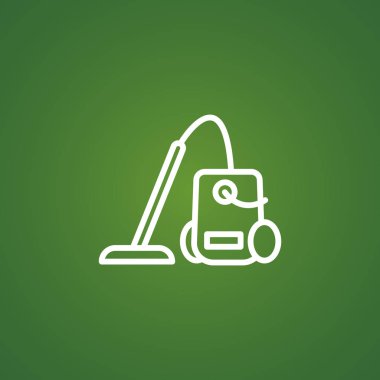 Elektrikli süpürge basit simgesi