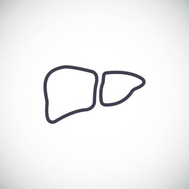  karaciğer tıp simgesi