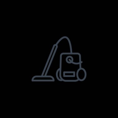 Elektrikli süpürge basit simgesi