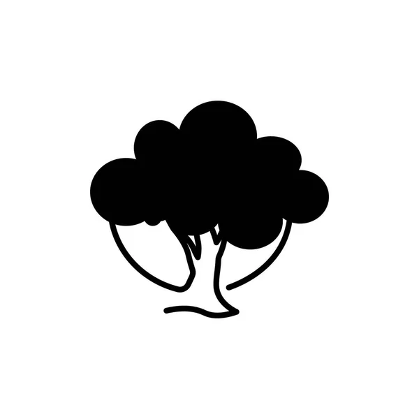 Ikona jednoduché strom — Stockový vektor
