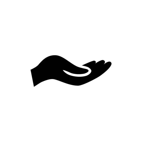 Hand flat style icon — Stock Vector