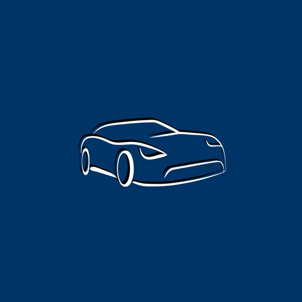 Icône de voiture simple — Image vectorielle