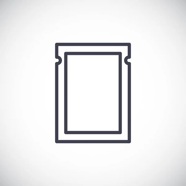 Icône sac plastique vide — Image vectorielle