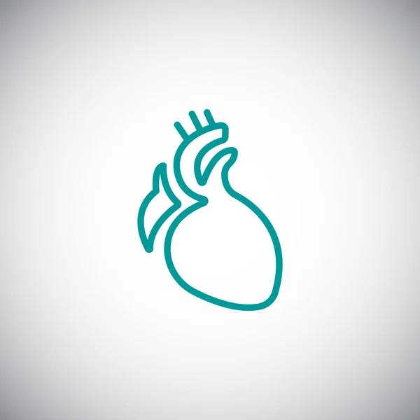 Coeur icône simple — Image vectorielle