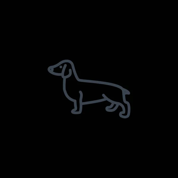犬の web アイコン — ストックベクタ
