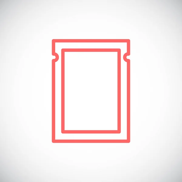 Icône sac plastique vide — Image vectorielle