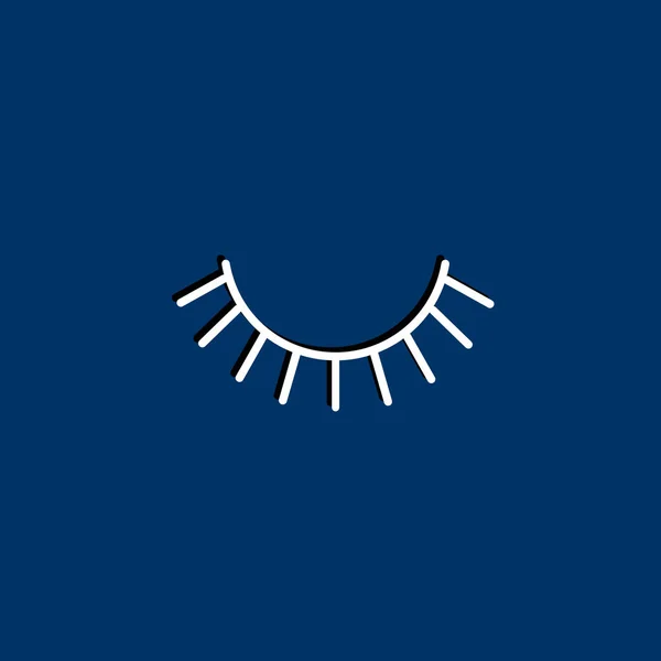 Eye lash icon — Stock Vector