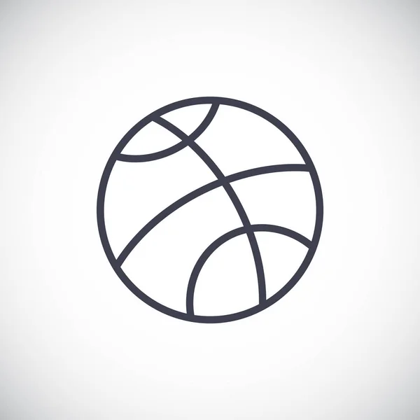 Basketbal accessoires pictogram — Stockvector