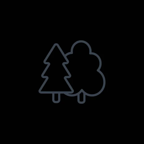 Ikonę proste drzewa — Wektor stockowy