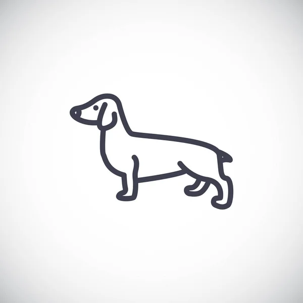 Köpek web simgesi — Stok Vektör