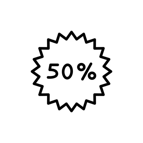 Pourcentage icône plate — Image vectorielle