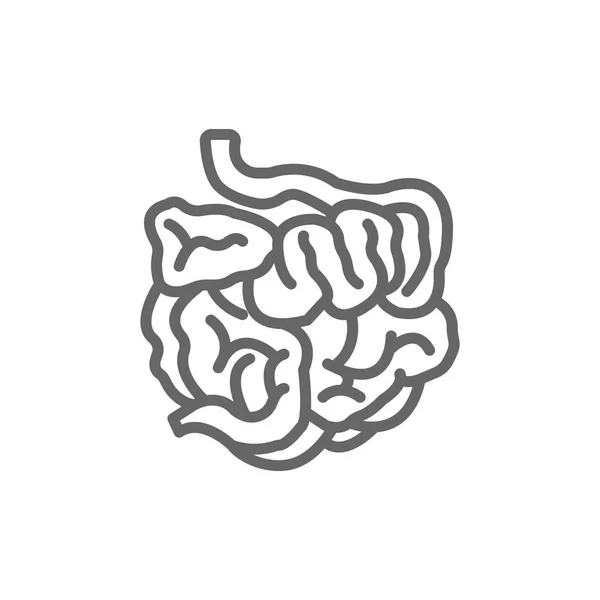 Icône du gros intestin — Image vectorielle