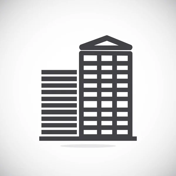 Wieżowce proste ikona — Wektor stockowy