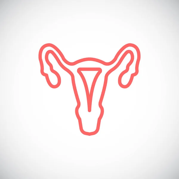 Medicine gynecology icon — Stock Vector