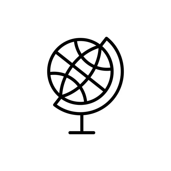 Globo geográfico Icono — Vector de stock