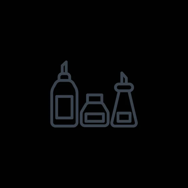 Sos butelki proste ikona — Wektor stockowy