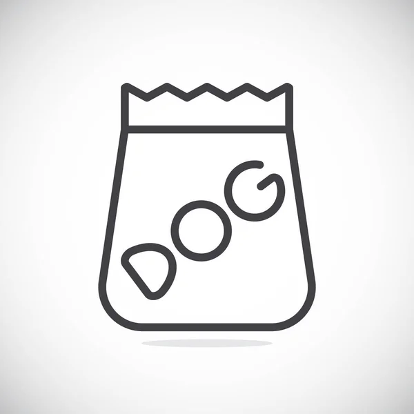 Comida para perros icono simple — Archivo Imágenes Vectoriales