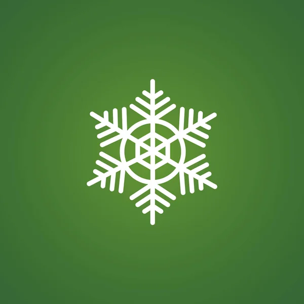 Icona linea fiocco di neve — Vettoriale Stock