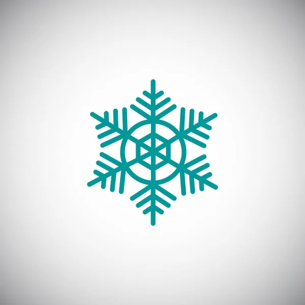 Ikon garis Snowflake - Stok Vektor