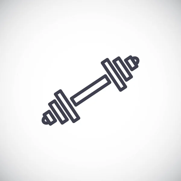 Barbell eenvoudige pictogram — Stockvector