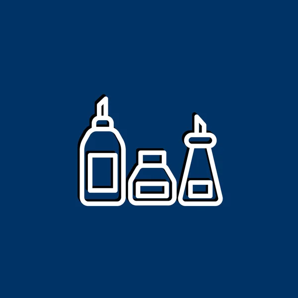 Omáčka lahve jednoduchý ikona — Stockový vektor