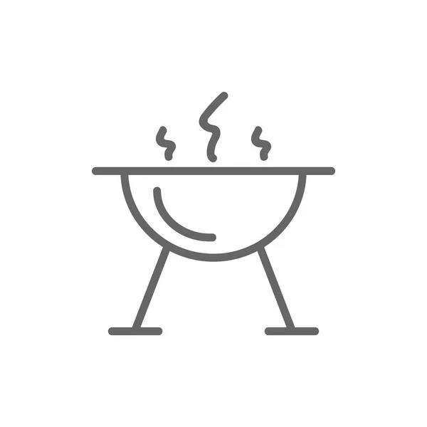 Мангал для значка барбекю — стоковий вектор