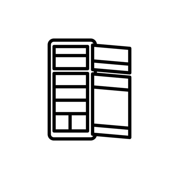 Icono web del refrigerador — Archivo Imágenes Vectoriales