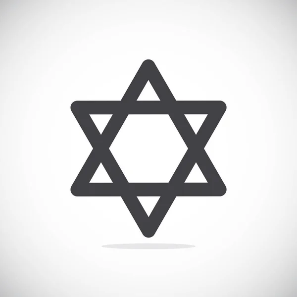 Jewish star icon — Stock Vector