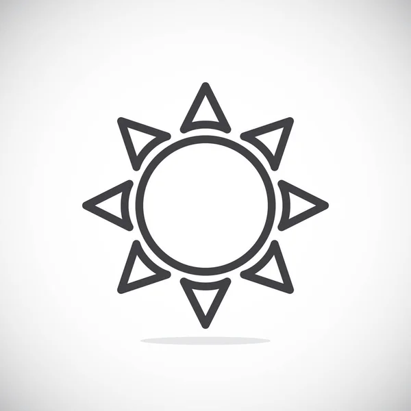 Sun element icon — Stock Vector