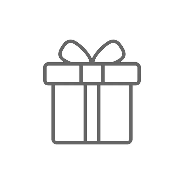 Caja de regalo icono simple — Vector de stock