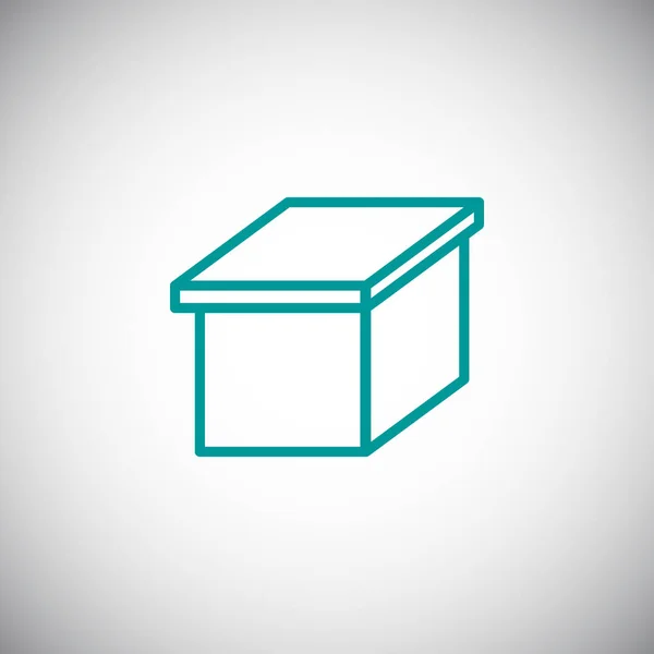 Картонні коробки значок — стоковий вектор